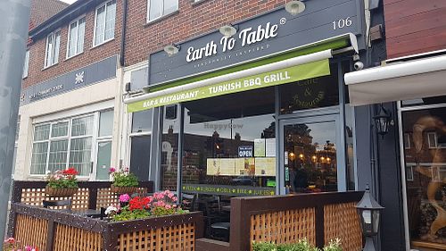Outside at Earth to Table in South West London