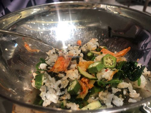Korean style mixed rice
 at Bobsang in New Territories