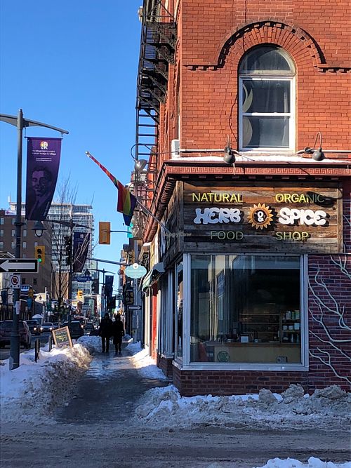 outside  at Herb and Spice in Ottawa
