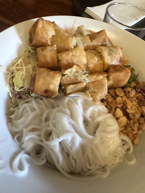 Spring roll vermicelli lunch   at Khmer Cuisine in Copenhagen