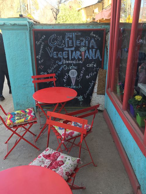 Outside  at Amor in Olmue