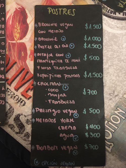 Desserts at La Boca Del Oso in Valparaiso