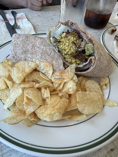 Falafel wrap- also yum!   at Swan Street Diner in Buffalo