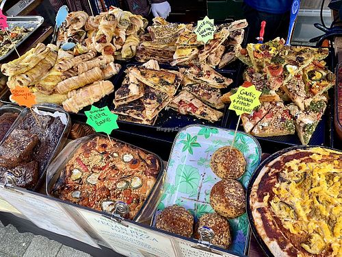 Greek vegan at Walton Vegan Market in Walton On Thames