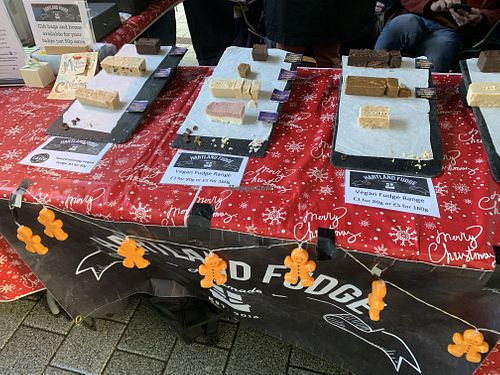 Walton vegan market - fudge at Walton Vegan Market in Walton On Thames