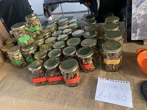 Walton vegan market - crispy mushrooms  at Walton Vegan Market in Walton On Thames