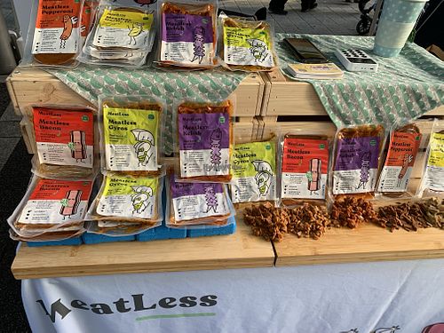 Walton vegan market - meat alternatives  at Walton Vegan Market in Walton On Thames