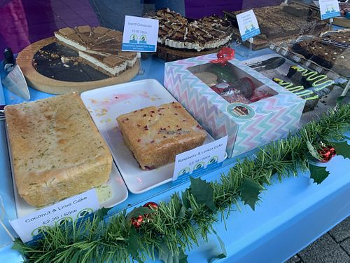 Cake free from at Walton Vegan Market in Walton On Thames