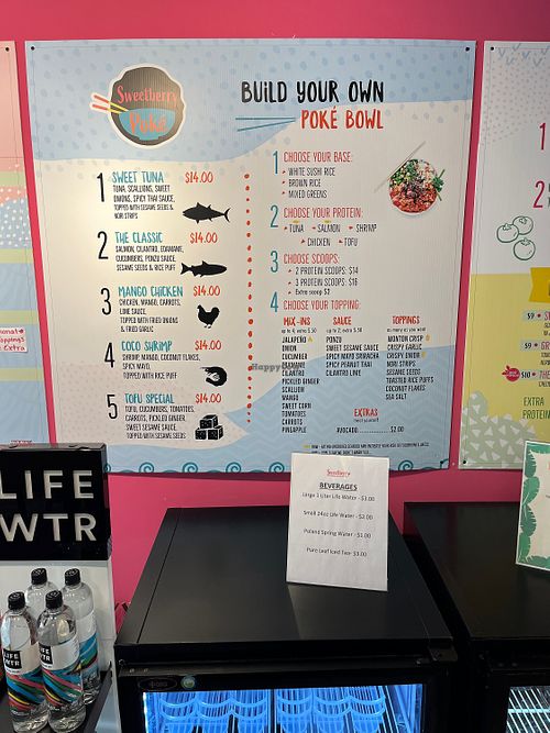 Poke Bowl Menu - August 2022  at Sweetberry in Pompton Lakes