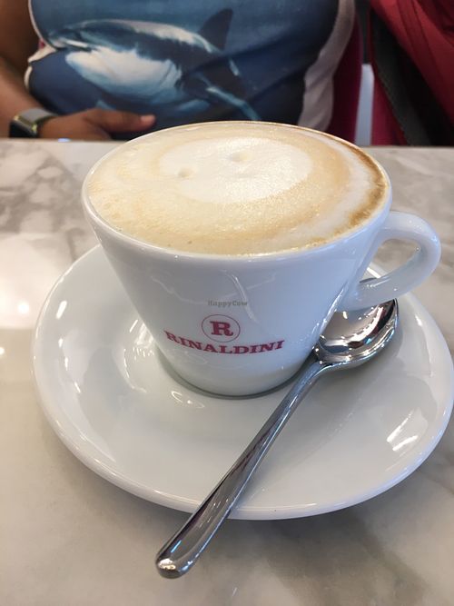 Various plant milks available  at Rinaldini Pastry Spa in Rome