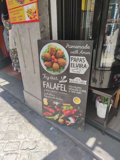 Outside at Papas Elvira in Granada