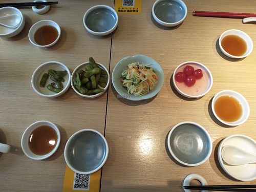 Free nibbles. at Dancing Dumplings 舞蔬尚饺 - Wǔ Shū Shàng Jiǎo in Shanghai