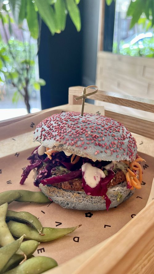 I Puffi burger  at Flower Burger in Palermo