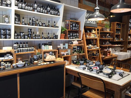 Products  at LUSH in Maribor