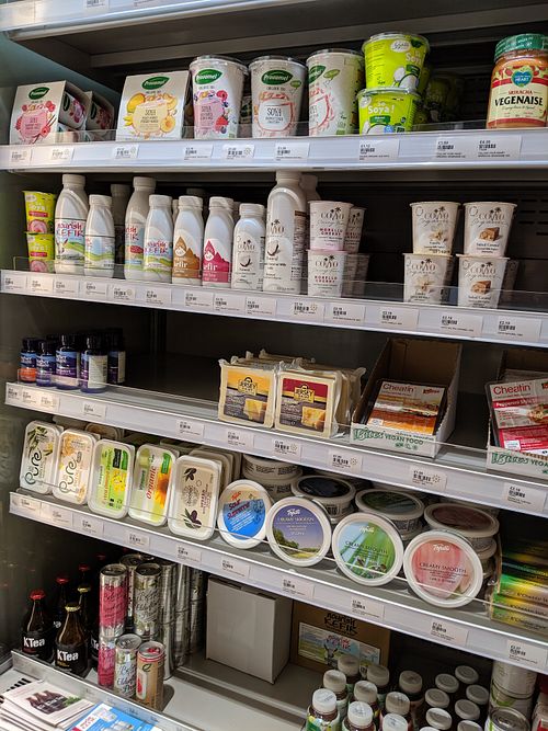 chilled products at 100% Health Store in Jersey