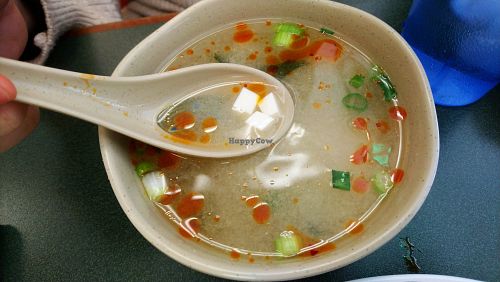 Miso soup with spices at Pinellia in South Bend
