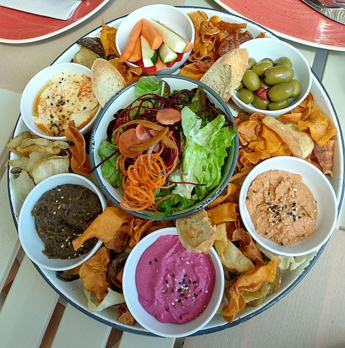 Dip platter! Excellent.  at Sa Garrofa in Begur