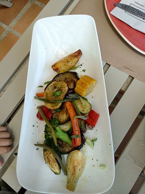 Grilled vegetables. at Sa Garrofa in Begur