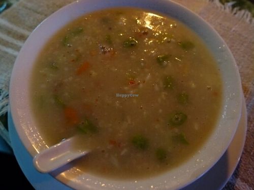 porridge with vegetables  at Home Again in Kalaw