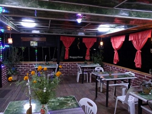 restaurant interior decor  at Home Again in Kalaw