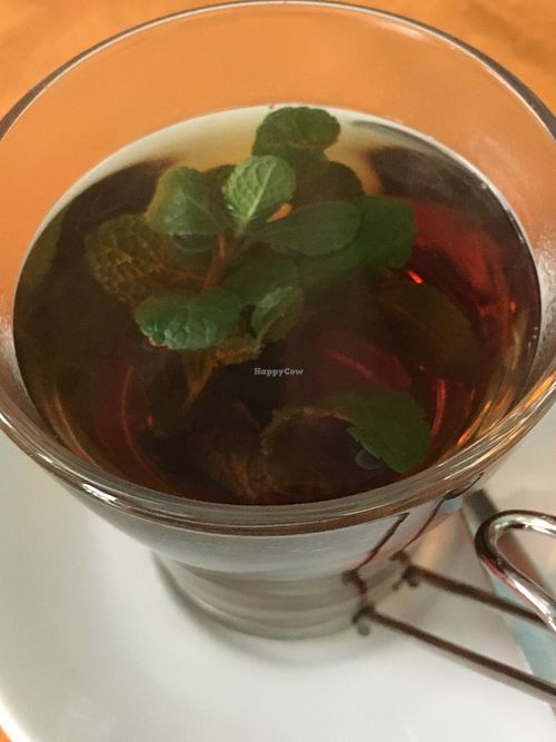 Mint tea with rose water at Frary's in Venice