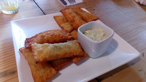 Tequeños at Namaste Coffee in Lima