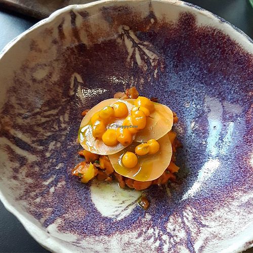 One of dishes on vegan lunch menu.  at Chapter in Helsinki