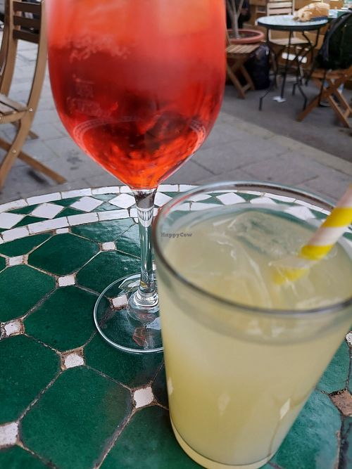 Homemade ginger soda and spritz. at Nana Meze & Wine in Munich