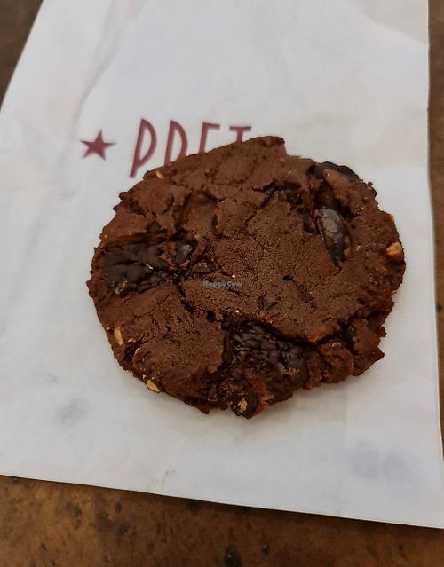 Chocolate cookie at Pret A Manger - Thomas More Square in East London