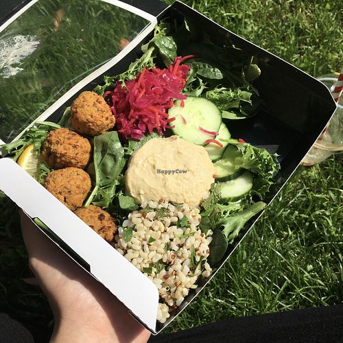 Falafel salad at Pret A Manger- Deansgate in Manchester