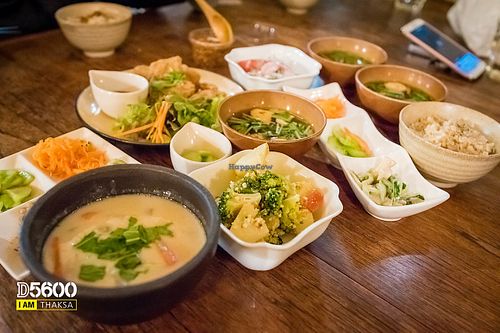 all set at Nagi Shokudo in Kamakura