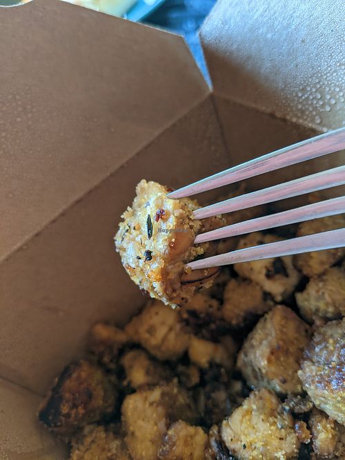 Cornbreaded tempeh. at The Bye and Bye in Portland