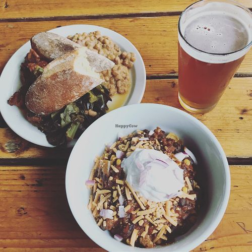 Chili Bowl and some BBQ! at The Bye and Bye in Portland