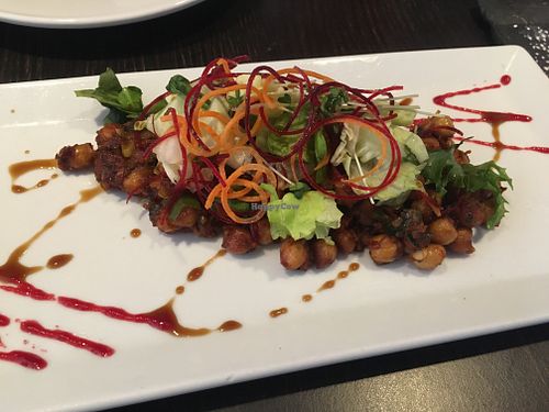 Chickpea starter at Da Gurkha Fine Dining in Liverpool