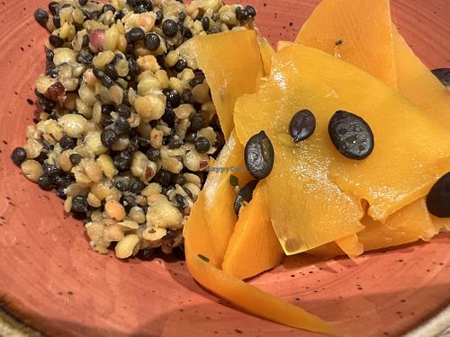 Pumpkin salad and lentil salad   at Venuss - Herrengasse in Vienna