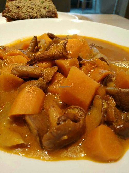 Carrot and mushroom stew at Venuss - Herrengasse in Vienna