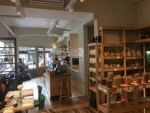 shop and counter at Nom Nom Cocina Natural in Buenos Aires
