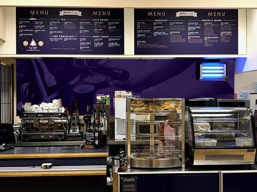 Café counter at Roys Café Dereham at Roys Cafe in Dereham
