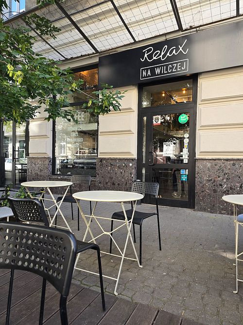 Outside at Relax na Wilczej in Warsaw