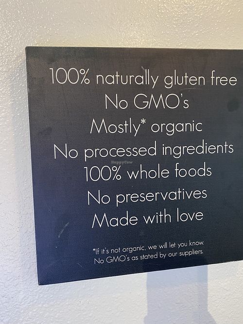 100% gluten free kitchen  at Elixir in Mammoth Lakes