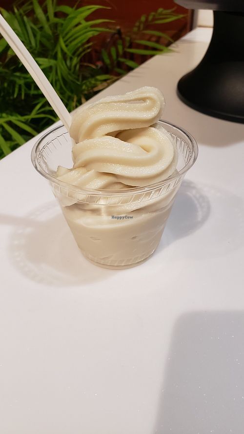 $4.50 soft serve. Wasn't great at Plant Power Fast Food in Redlands