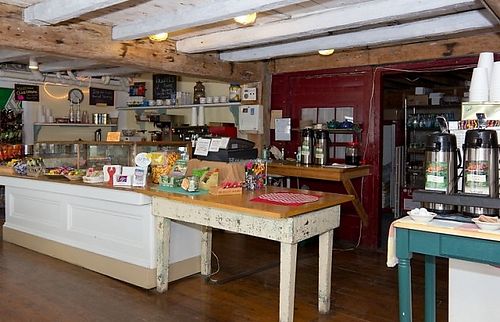 Inside at The Barnacle Cafe in Monhegan