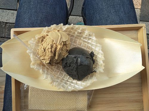 Coffee and Ninja food. at Premarché Gelateria in Tokyo