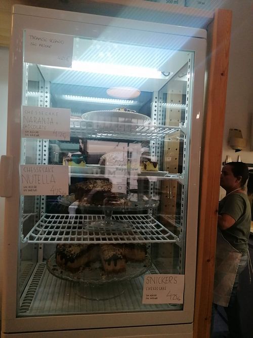 Dessert fridge  at Umami Good Food in Tenerife