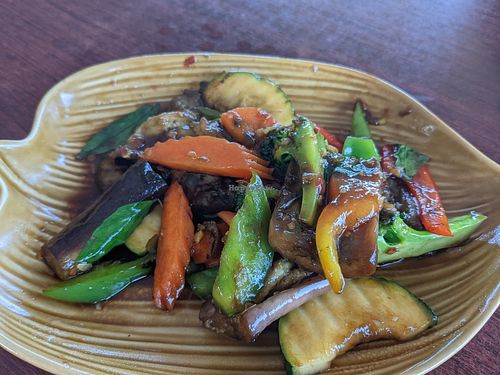 Eggplant dish at Sawasdee By The Sea in Santa Cruz