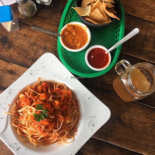 Vegan Pasta at Gourmet Express in Cabo San Lucas