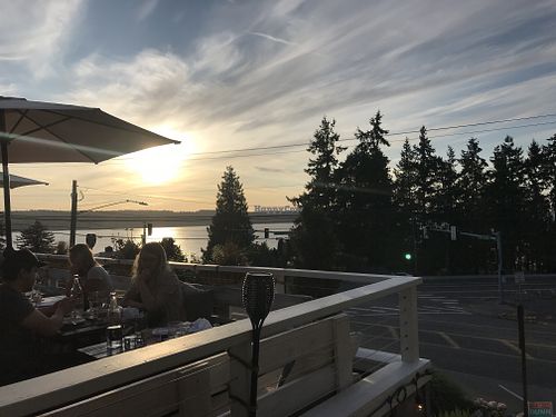 Outdoor seating at Sage and Cinder in Mukilteo