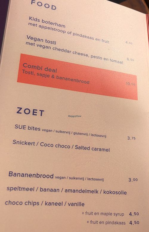 Menu 15-9-2020 at Sajoer - Statensingel in Rotterdam