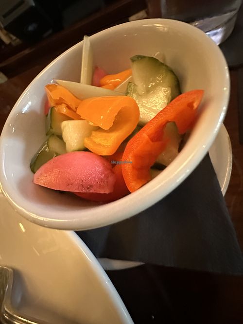 Local pickled vegetables   at The Gateways Inn in Lenox