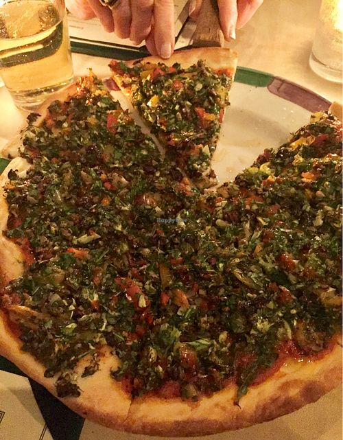 Vegan pizza galore! at Sara's Place By Gavi's Restaurant in Gates Mills